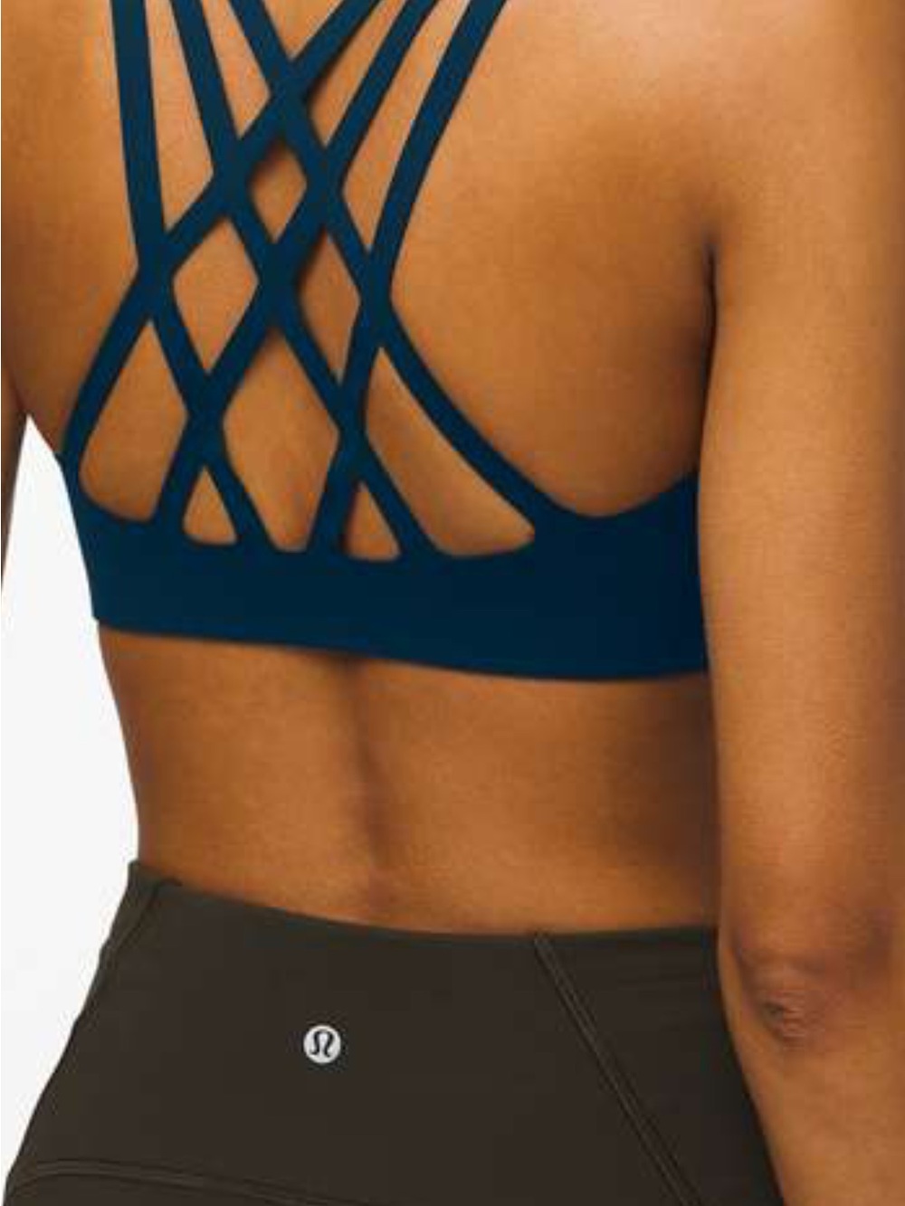 Lululemon Bring the Energy Sports Bra Night Diver Teal Blue Size  8 B/ C